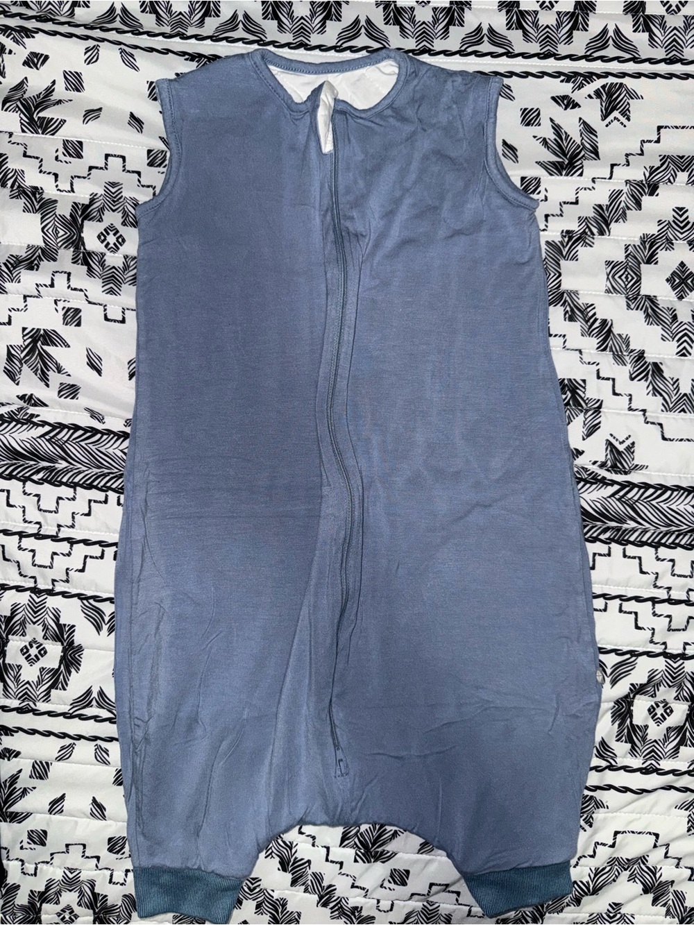 Kyte BABY Blue Sleeveless Sleep Sack Romper